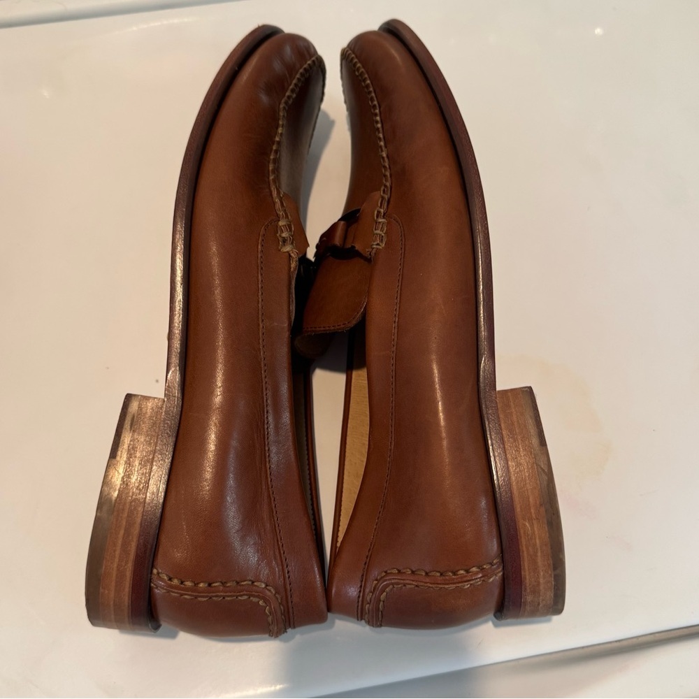 Johnston & Murphy Size Brown Leather Bit Slip On Driving
Loafers - Picture 5 of 8